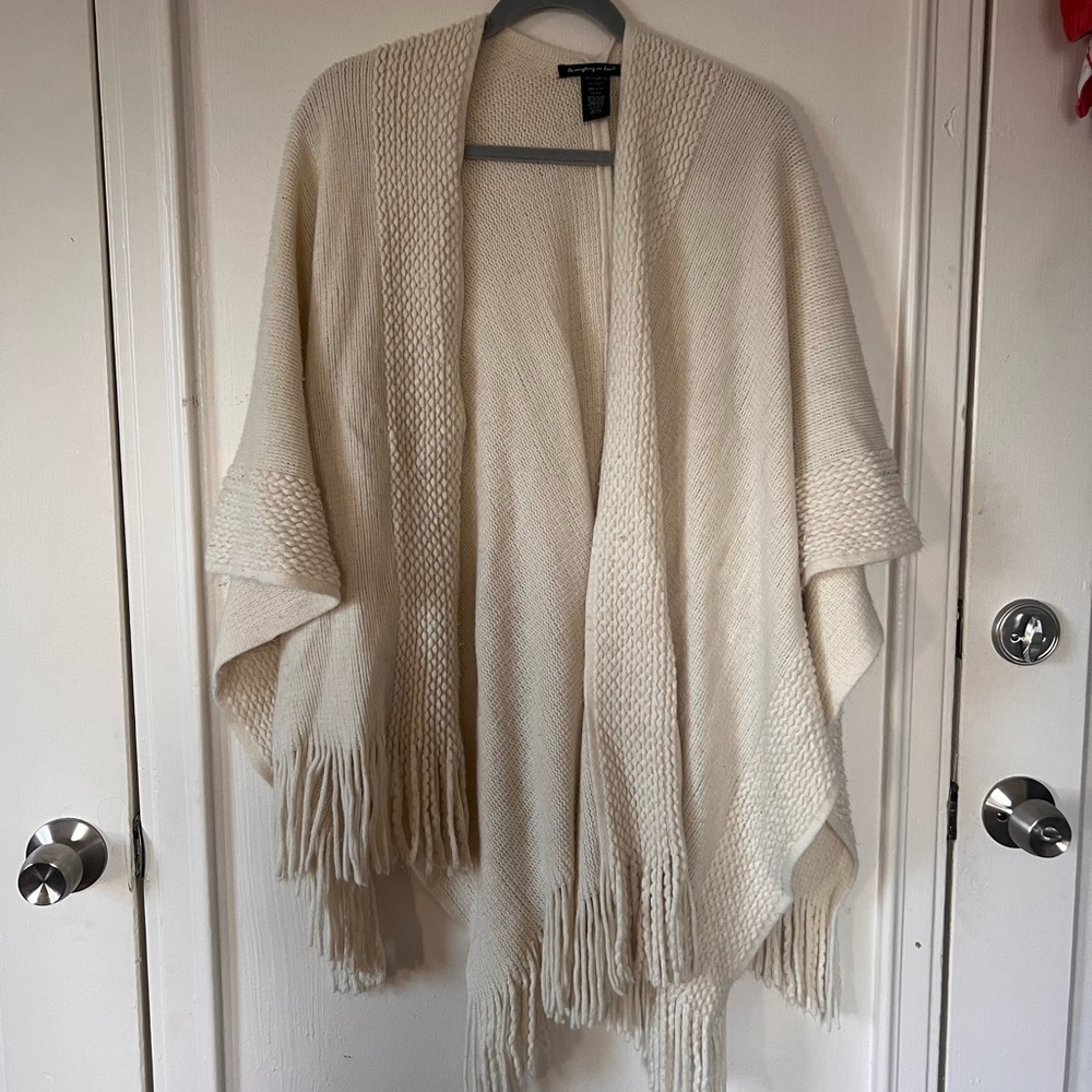 Blanket cardigan scarf